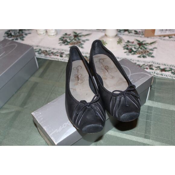 JESSICA SIMPSON BLACK WESTERN LEATHER-SIZE 7-IOB - Picture 1 of 1